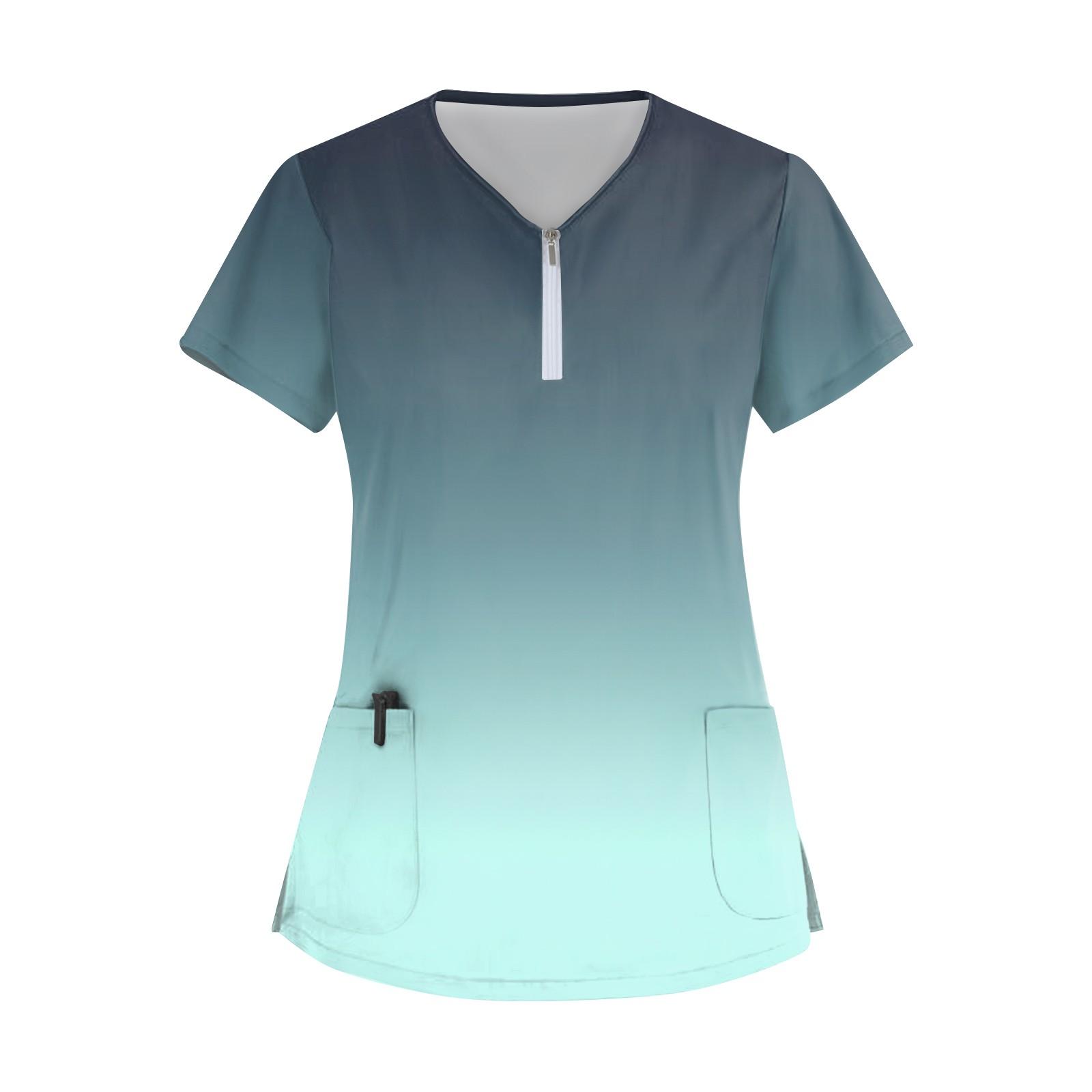 Женский модный повседневный топ с воротником-молнией и градиентными принтами M
Женский модный повседневный топ с воротником-молнией и градиентными принтами M