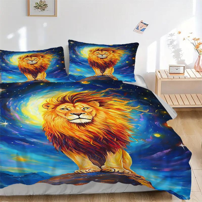 3pcs Lion, Fantasy Art Duvet Cover Set, Soft Comfortable Duvet Cover,Guest Room (1*Duvet Cover + 2*Pillowcase, Without Core) yy251104101 135x200cm
3pcs Lion, Fantasy Art Duvet Cover Set, Soft Comfortable Duvet Cover,Guest Room (1*Duvet Cover + 2*Pillowcase, Without Core) yy251104101 135x200cm