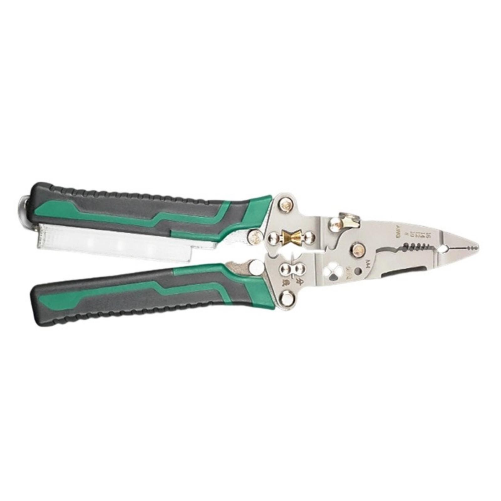 Professional Electrical Wire Stripper Voltage Detection Tool Insulated Grip Precisions Cutting Edges Stripping Pliers
Professional Electrical Wire Stripper Voltage Detection Tool Insulated Grip Precisions Cutting Edges Stripping Pliers
