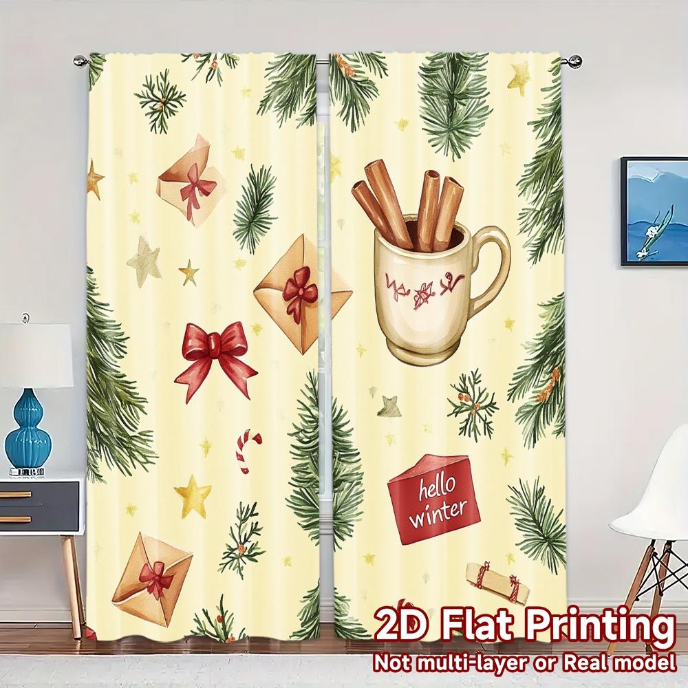 2pcs,Curtains Christmas Cozy Winter Holiday Watercolor Modern Modern Curtain Versatile Polyester Curtains Decorations Outdoor 52.50×116.00 CM 2pcs
2pcs,Curtains Christmas Cozy Winter Holiday Watercolor Modern Modern Curtain Versatile Polyester Curtains Decorations Outdoor 52.50×116.00 CM 2pcs