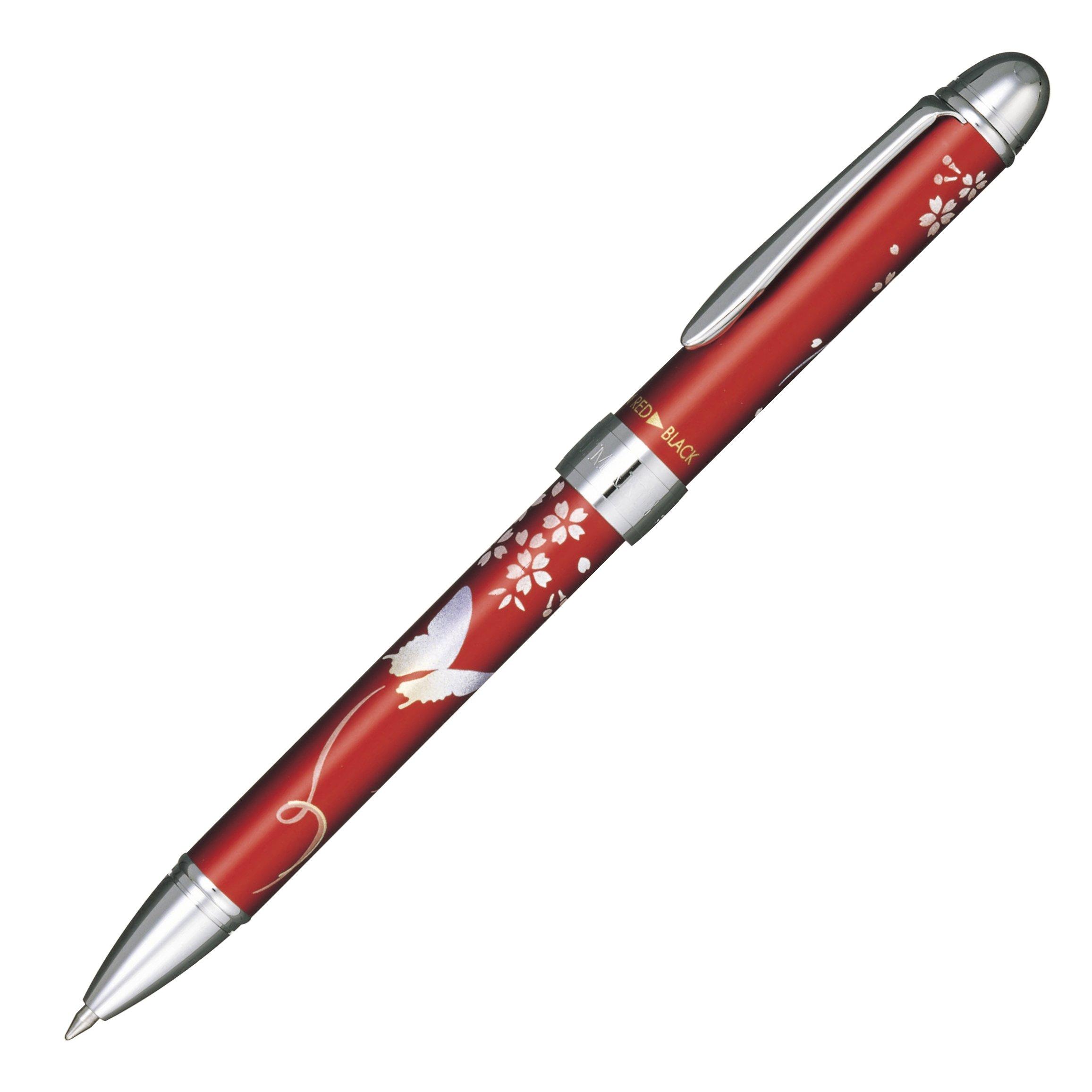 Sailor Fountain Elegant Butterfly Multi-Function Pen, 2-Color + Sharpie, Maki-e Design, Red, 16-0333-230
Sailor Fountain Elegant Butterfly Multi-Function Pen, 2-Color + Sharpie, Maki-e Design, Red, 16-0333-230