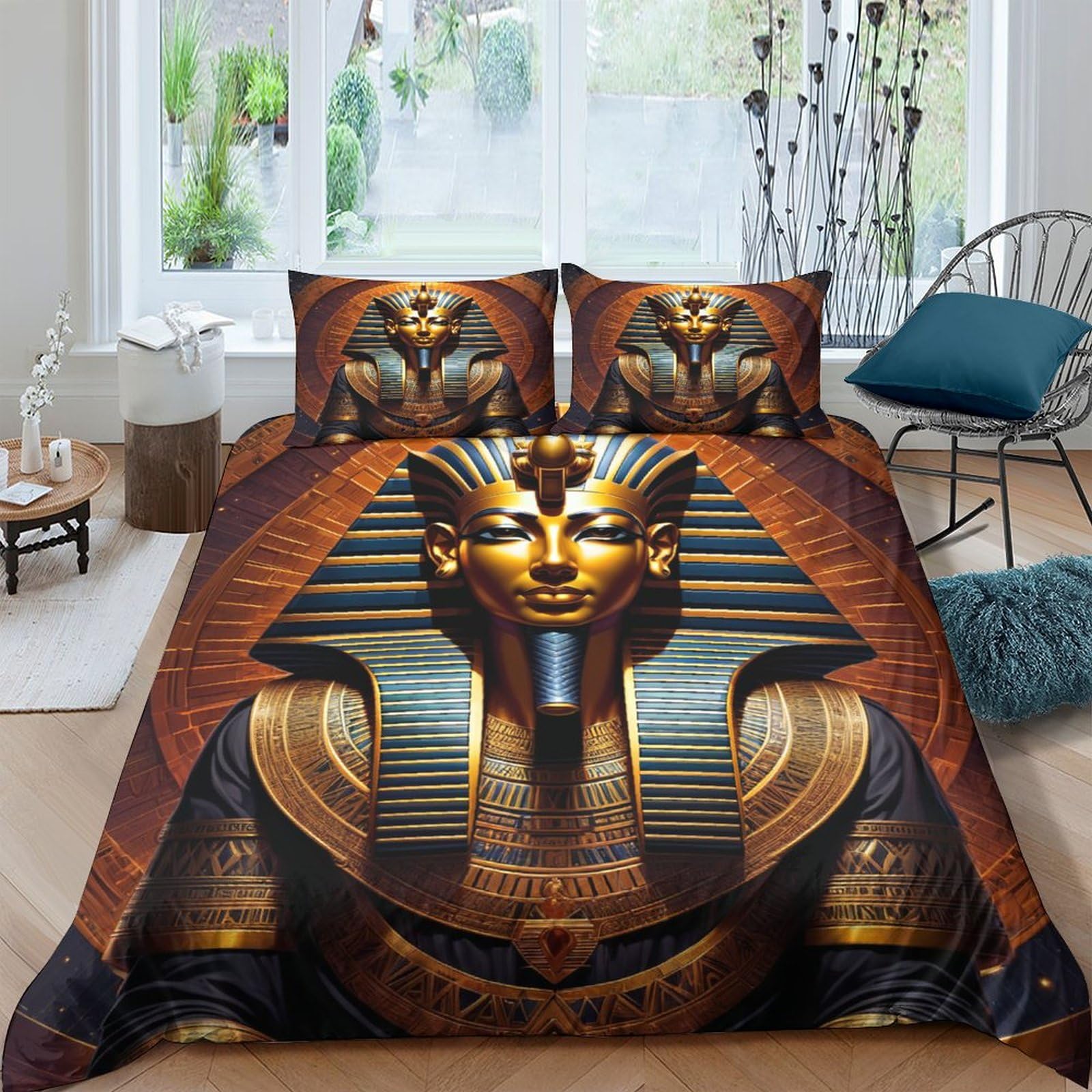 Egypt Pharaoh Soft Duvet Cover Set Egypt Tribal Patern Beding Set Pyramid Sphinx Printed Warm Comforter Cover featuring Ziper 2/3 Pcs Set 135*200cm Eu-Single
Egypt Pharaoh Soft Duvet Cover Set Egypt Tribal Patern Beding Set Pyramid Sphinx Printed Warm Comforter Cover featuring Ziper 2/3 Pcs Set 135*200cm Eu-Single