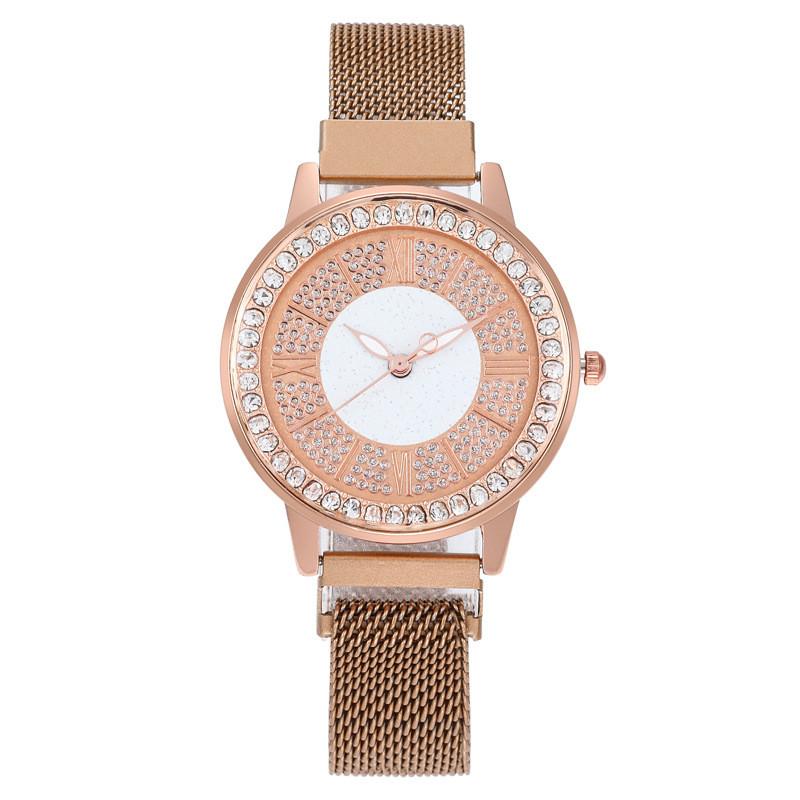 Fashion Ladies Watch With Rhinestone Decor Quartz Movement For Elegant Women RoseGold
Fashion Ladies Watch With Rhinestone Decor Quartz Movement For Elegant Women RoseGold