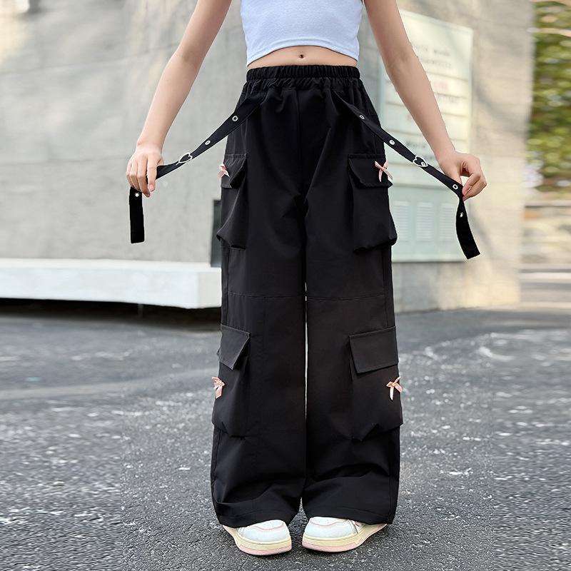 Kids Cargo Pants Side Pocket Tweens Girl High Fashion Hip Hop Bow Trousers Child Street Pink Black Trackpants 170cm чорний
Kids Cargo Pants Side Pocket Tweens Girl High Fashion Hip Hop Bow Trousers Child Street Pink Black Trackpants 170cm чорний