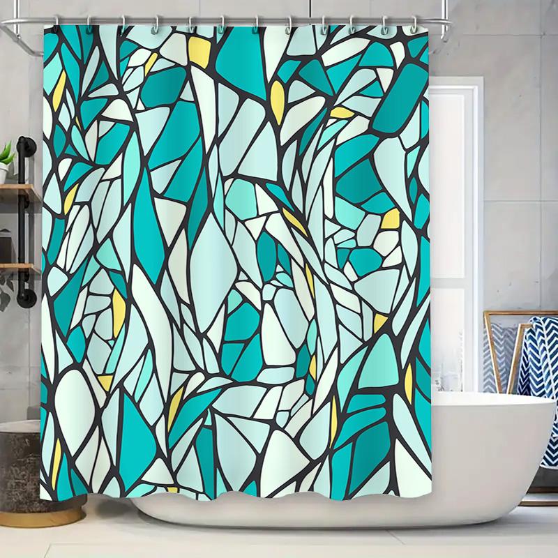 Modern Geometric Shower Curtain Fabric Bathroom Decor Waterproof Printed Polyester Home Decoration Blue and Green Abstract Patte 90x180cm
Modern Geometric Shower Curtain Fabric Bathroom Decor Waterproof Printed Polyester Home Decoration Blue and Green Abstract Patte 90x180cm