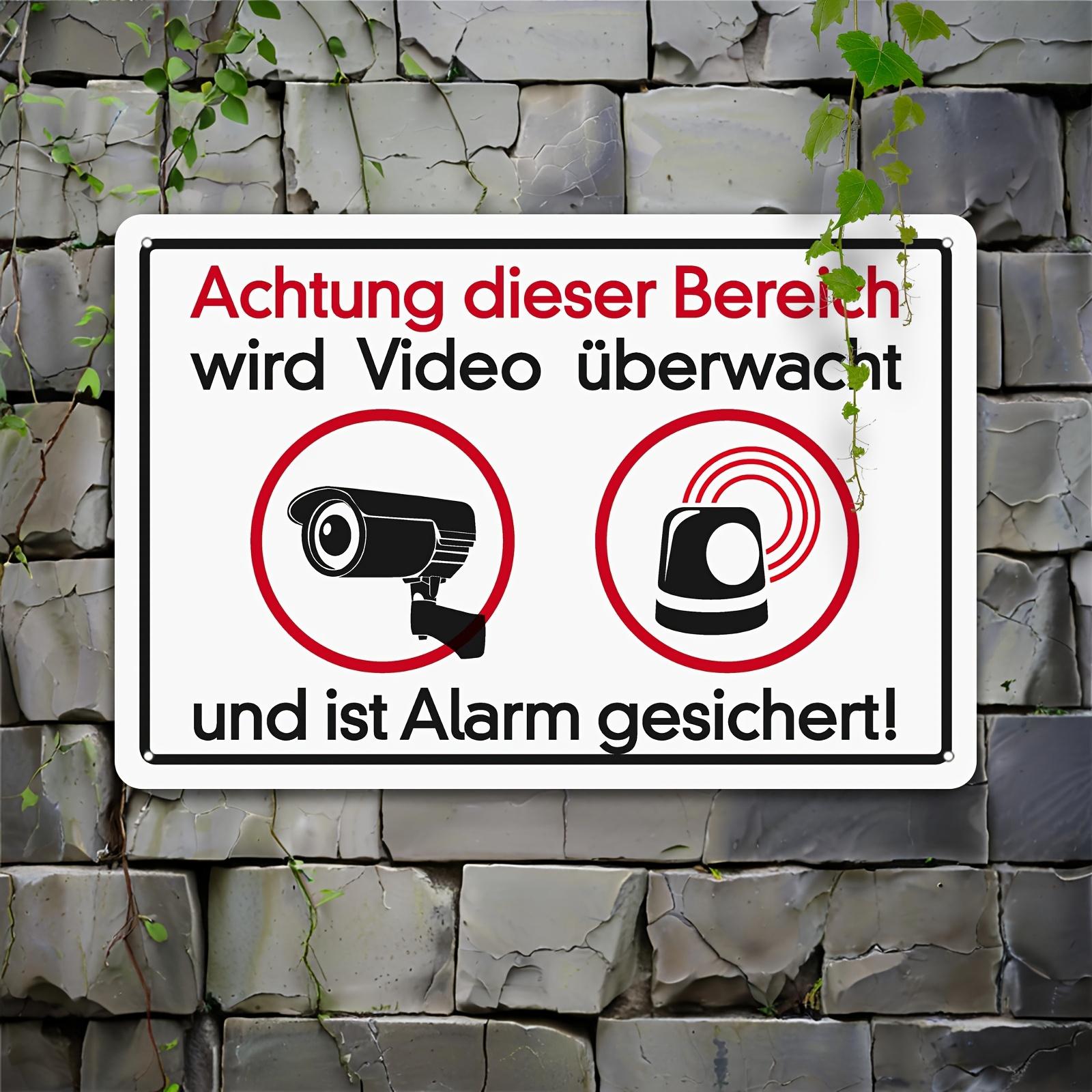 Vintage Metal Wall Art Sign Notice This Area Has Video Surveillance and Alarm with ClosedCircuit TV Alarm Icons Frame 20x30cm(7.8x11.8inch)
Vintage Metal Wall Art Sign Notice This Area Has Video Surveillance and Alarm with ClosedCircuit TV Alarm Icons Frame 20x30cm(7.8x11.8inch)