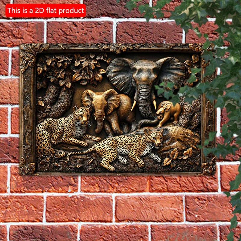 2d Flat 30*20cm, Vintage Elephant and Leopard Safari Adventure Wooden Wall Art, for Home, Office, Kitchen, Garden, Bedroom, Bar, Studio Decor. 30*20cm
2d Flat 30*20cm, Vintage Elephant and Leopard Safari Adventure Wooden Wall Art, for Home, Office, Kitchen, Garden, Bedroom, Bar, Studio Decor. 30*20cm