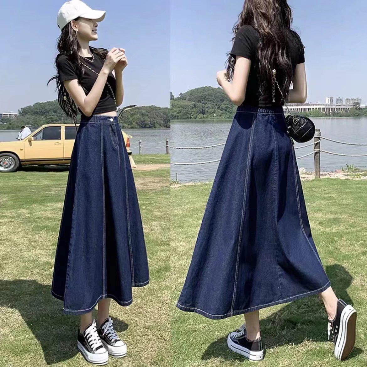 Women s High-Waist Pleated Denim Midi Skirt - New 2025 Summer A-Line Umbrella Design Extra Large
Women s High-Waist Pleated Denim Midi Skirt - New 2025 Summer A-Line Umbrella Design Extra Large