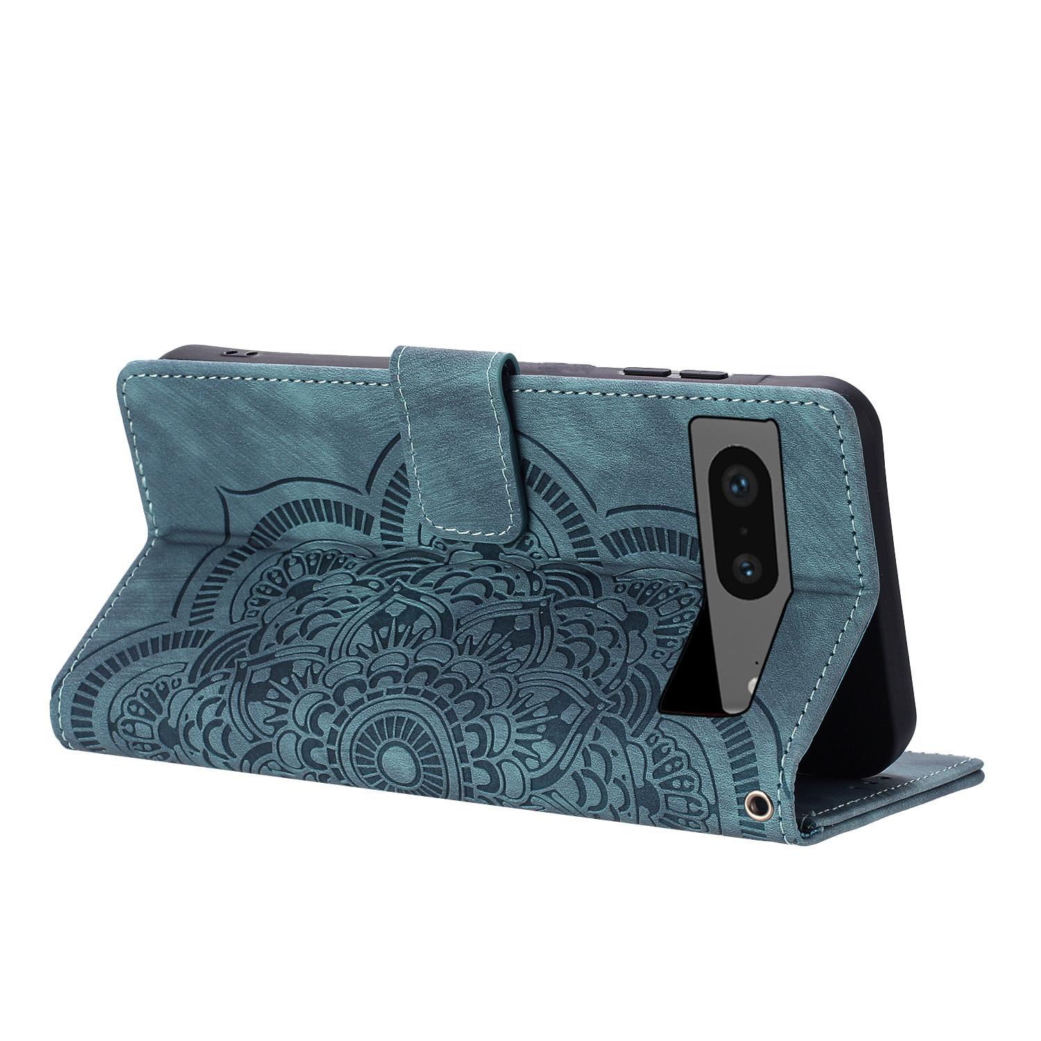 For Google Pixel 8a Leather Case WANLONFENG HDM Series Mandala Imprint Wallet Stand Phone Cover Blue
For Google Pixel 8a Leather Case WANLONFENG HDM Series Mandala Imprint Wallet Stand Phone Cover Blue