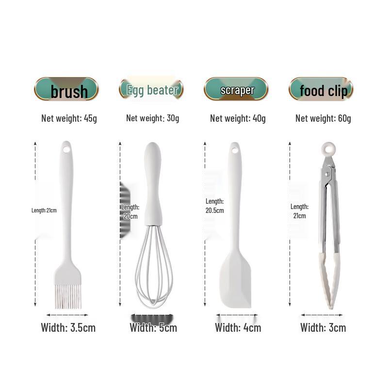 Ruhan Silicone Baking & Cooking Tool Set
Ruhan Silicone Baking & Cooking Tool Set