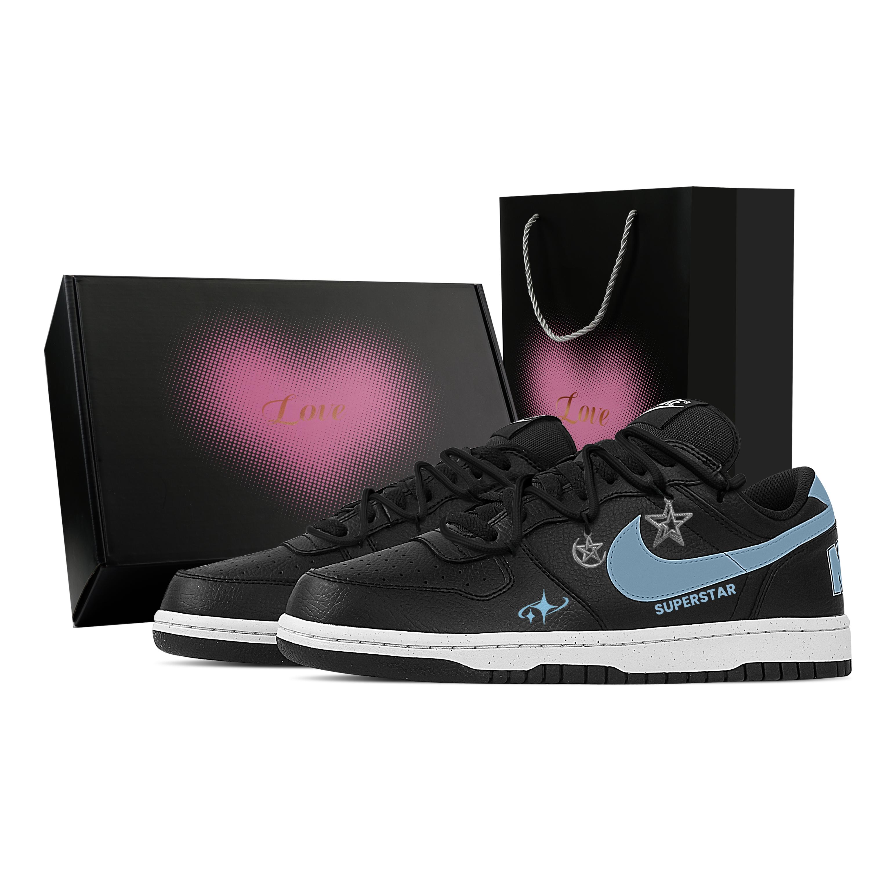 Nike Big Star, Heart Box Abrasion Resistant Breathable Low top Skateboard Shoes Men s Blue Black 355152-016(Team529--) 45
Nike Big Star, Heart Box Abrasion Resistant Breathable Low top Skateboard Shoes Men s Blue Black 355152-016(Team529--) 45