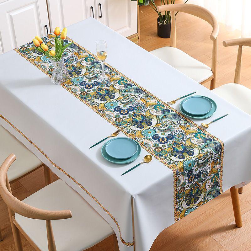 Водонепроникна та жиростійка скатертина з ПВХ Ins Tea Rectangular Minimalist Floral Tablecloth 140*220cm
Водонепроникна та жиростійка скатертина з ПВХ Ins Tea Rectangular Minimalist Floral Tablecloth 140*220cm