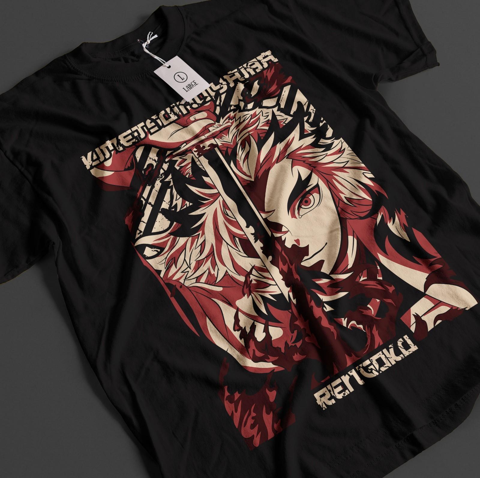 Demon Slayer Shirt Rengoku Kyojuro T-Shirt Mens Womens Tees Top Tanjiro KNY Anime Akaza Top Muzan Tee M
Demon Slayer Shirt Rengoku Kyojuro T-Shirt Mens Womens Tees Top Tanjiro KNY Anime Akaza Top Muzan Tee M