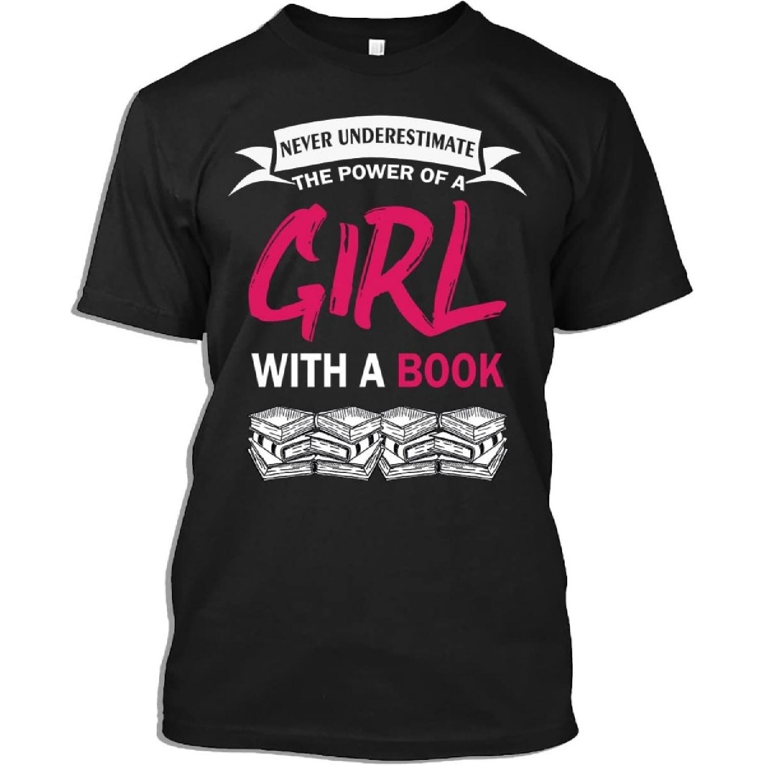 Book Lover Tshirt Never Underestimate The Power of a Girl with a Book Bookworm Gift T-Shirt for Men Women, Black, X-Large XXXXXL різнокольоровий
Book Lover Tshirt Never Underestimate The Power of a Girl with a Book Bookworm Gift T-Shirt for Men Women, Black, X-Large XXXXXL різнокольоровий