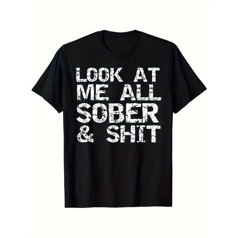 Look At Me for All Sober & Sober Recovery Print Women Casual Black Short Sleeve Tee 4XL чорний
Look At Me for All Sober & Sober Recovery Print Women Casual Black Short Sleeve Tee 4XL чорний
