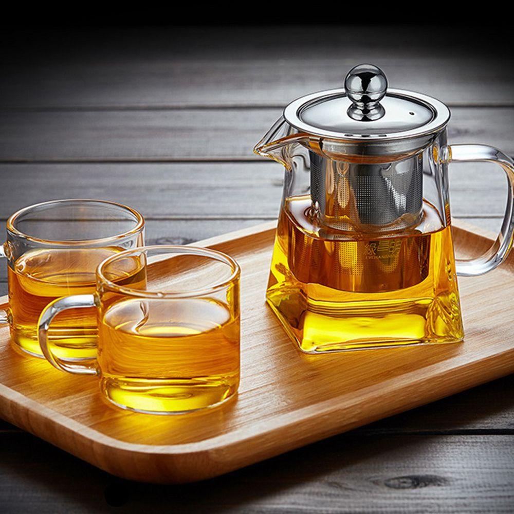 Scented Tea coffee Stainless Steel Tea Strainers Teapot with Tea Strainers Glass Square Pot Kettle 550ml
Scented Tea coffee Stainless Steel Tea Strainers Teapot with Tea Strainers Glass Square Pot Kettle 550ml