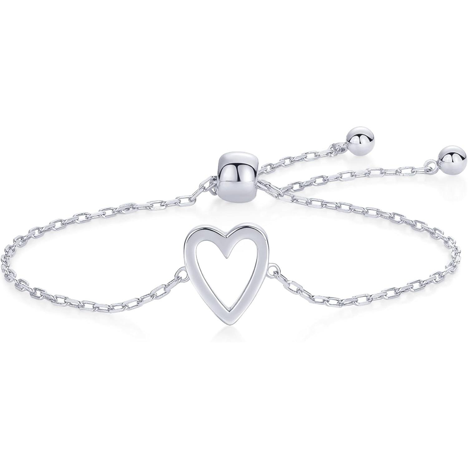 2pcs Set Simple Cute Stainless Steel Hollowed-out Heart-shaped Adjustable Bracelet for Women Love Friendship Jewelry Sets Gifts
2pcs Set Simple Cute Stainless Steel Hollowed-out Heart-shaped Adjustable Bracelet for Women Love Friendship Jewelry Sets Gifts