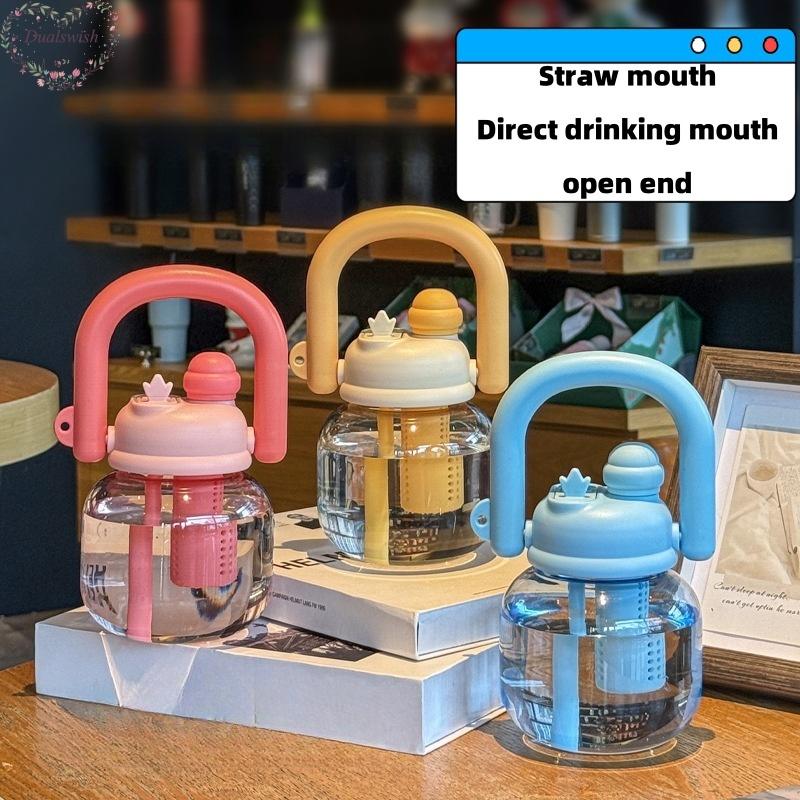 850ML Food-Grade Large Capacity Portable Plastic Water Bottle Children Student Water Bottles Straw Bottle Big Belly Bottle Carried By Hand чорний
850ML Food-Grade Large Capacity Portable Plastic Water Bottle Children Student Water Bottles Straw Bottle Big Belly Bottle Carried By Hand чорний