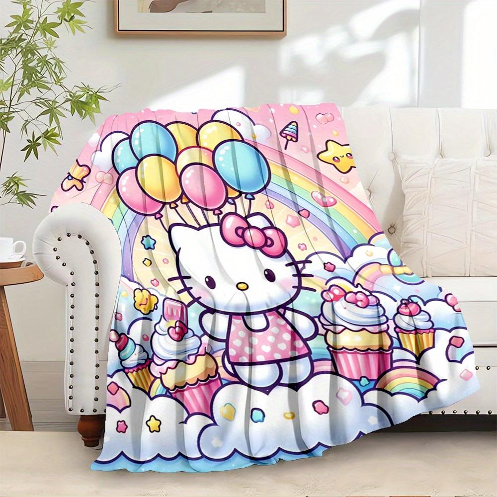 1pc Hello Kitty Balloon Rainbow Cupcake Home Flannel Blanket - Seasonal Universal Comfortable Washable Gift for All Ages, Perfect for Any Fa 130x150cm
1pc Hello Kitty Balloon Rainbow Cupcake Home Flannel Blanket - Seasonal Universal Comfortable Washable Gift for All Ages, Perfect for Any Fa 130x150cm