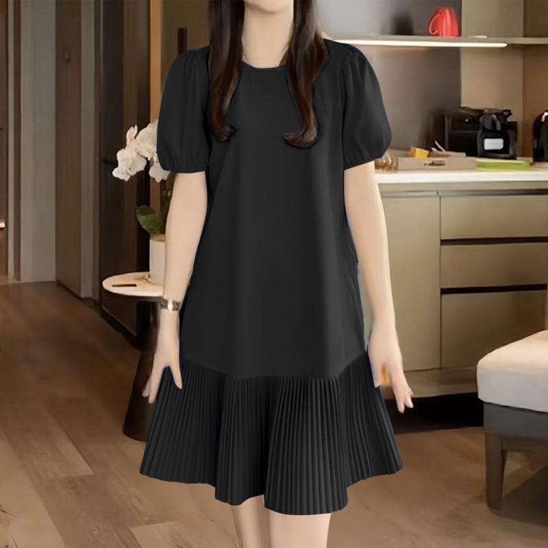 ZANZEA Женское повседневное однотонное платье с круглым вырезом и коротким рукавом XL чёрный
ZANZEA Женское повседневное однотонное платье с круглым вырезом и коротким рукавом XL чёрный