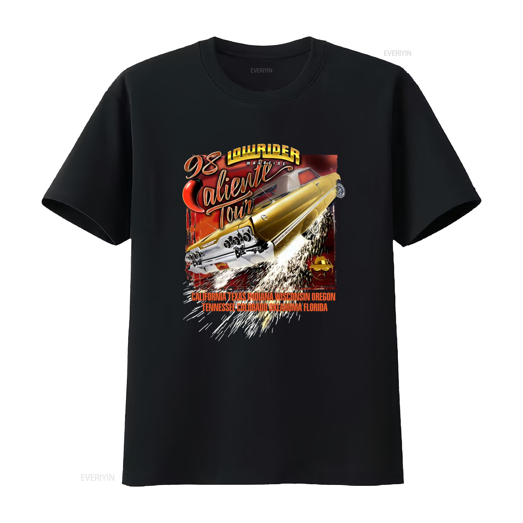 Vintage Lowrider Magazine 1998 Caliente Tour Car T Shirt Retro 90s Cholo Style vintage Washed streetwear fashion Soft graphic 4XL
Vintage Lowrider Magazine 1998 Caliente Tour Car T Shirt Retro 90s Cholo Style vintage Washed streetwear fashion Soft graphic 4XL