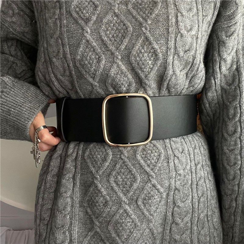 Womens Modern Wide Waist Cincher Fashion Belt Chic Outerwear Accessory For Autumn Styles Winter чорний
Womens Modern Wide Waist Cincher Fashion Belt Chic Outerwear Accessory For Autumn Styles Winter чорний