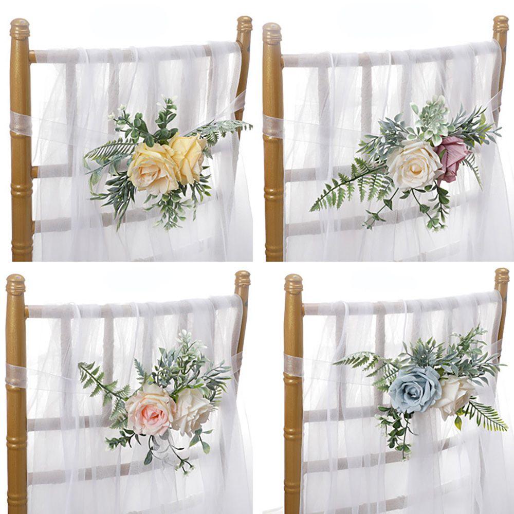 Supplies Ornament Wedding Aisle Decoration Photography Props Chair Back Flowers Artificial Roses
Supplies Ornament Wedding Aisle Decoration Photography Props Chair Back Flowers Artificial Roses