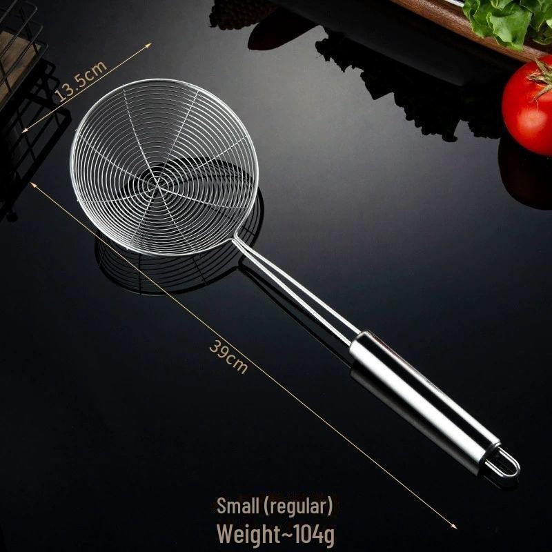 Дуршлаг из нержавеющей стали для вычерпывания пельменей и лапши - Двойной крючок для жарки во фритюре