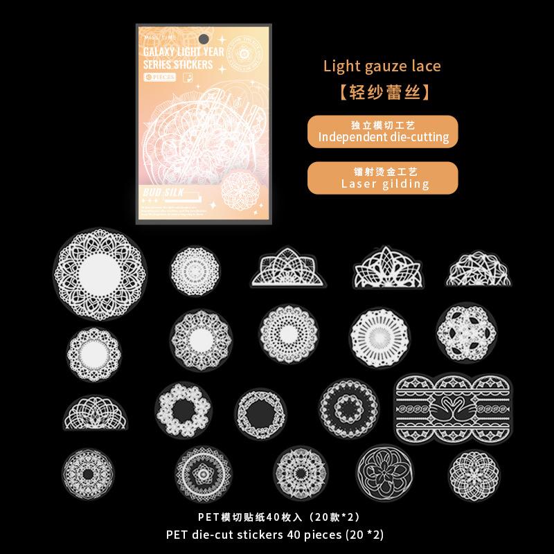 40pcs PET Holographic Transparent Sticker Pack, Shiny Journal Decor Material, DIY Waterproof Decals
40pcs PET Holographic Transparent Sticker Pack, Shiny Journal Decor Material, DIY Waterproof Decals