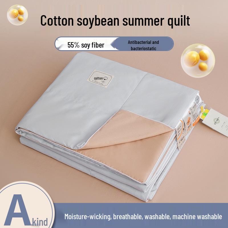 A-class Antibacterial Summer Quilt Set - 100% Cotton, 55 Soy, 133*72, 4-Piece, Ideal for Air Conditioned Rooms 150*200cm Single Summer Quilt
A-class Antibacterial Summer Quilt Set - 100% Cotton, 55 Soy, 133*72, 4-Piece, Ideal for Air Conditioned Rooms 150*200cm Single Summer Quilt