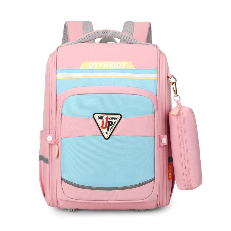 Школьный рюкзак для детей начальной школы, рюкзак для девочек, водонепроницаемый рюкзак, ткань Оксфорд, легкий, для девочек 38*28*16cm