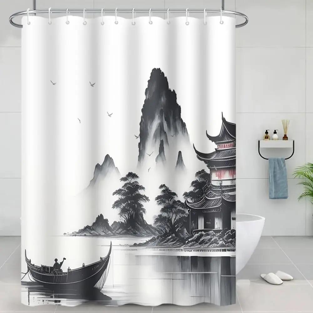 Bathroom Natural Floral Shower Curtain - Blue And Pink Floral Wild Grass Botanical Pattern, Washable Polyester Fabric With Hooks W60H190(CM)-1 Pcs
Bathroom Natural Floral Shower Curtain - Blue And Pink Floral Wild Grass Botanical Pattern, Washable Polyester Fabric With Hooks W60H190(CM)-1 Pcs