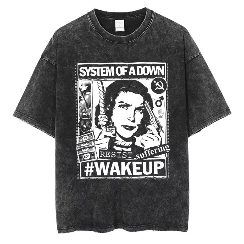 Washed Vintage Rock Band System of A Down Tshirt Unisex Women Casual Cotton Oversized T Shirt Unisex s Alternative Metal Tshirt M
Washed Vintage Rock Band System of A Down Tshirt Unisex Women Casual Cotton Oversized T Shirt Unisex s Alternative Metal Tshirt M