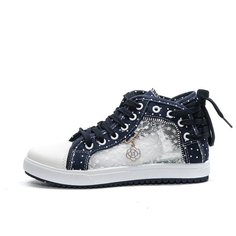 New lace mesh breathable high-top shoes women s versatile casual sports board shoes student white shoes tide 36 темно-синий
New lace mesh breathable high-top shoes women s versatile casual sports board shoes student white shoes tide 36 темно-синий