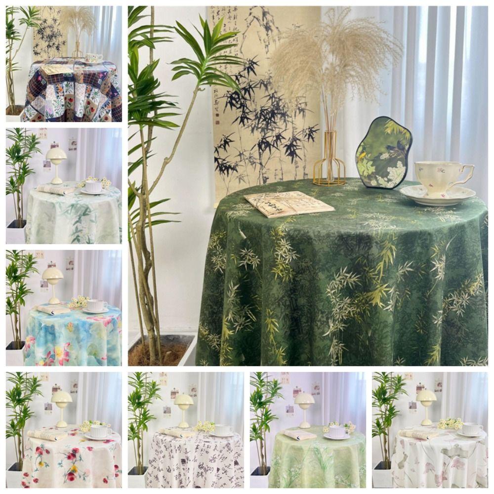 Chinese Style Printing Floral Table Cloth Vintage Round Table Tablecloth Kitchen Style 8
Chinese Style Printing Floral Table Cloth Vintage Round Table Tablecloth Kitchen Style 8