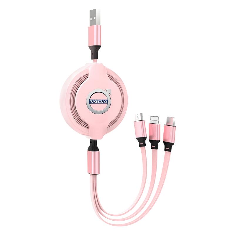 Car Mounted Telescopic Three In One Mobile Phone Charger Car Accessories For Volvo XC90 XC60 XC70 XC40 V90 V60 V40 C70 C30 S80 рожевий
Car Mounted Telescopic Three In One Mobile Phone Charger Car Accessories For Volvo XC90 XC60 XC70 XC40 V90 V60 V40 C70 C30 S80 рожевий