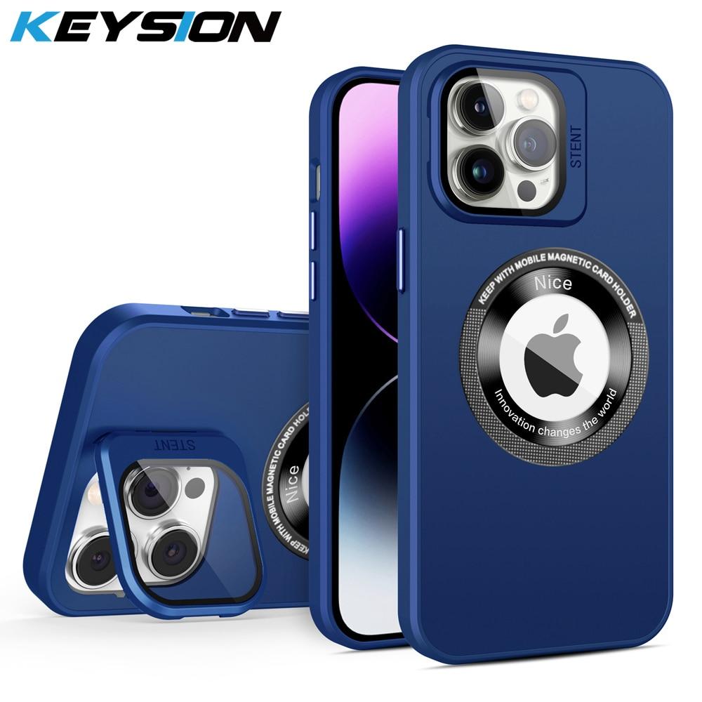 Чехол KEYSION для Mag-safe для iPhone 15 Pro Max 15, сверхжесткий чехол для объектива ПК, стеклянная подставка для пленки, чехол для телефона для iPhone 14 13 12 11 Pro Max
Чехол KEYSION для Mag-safe для iPhone 15 Pro Max 15, сверхжесткий чехол для объектива ПК, стеклянная подставка для пленки, чехол для телефона для iPhone 14 13 12 11 Pro Max