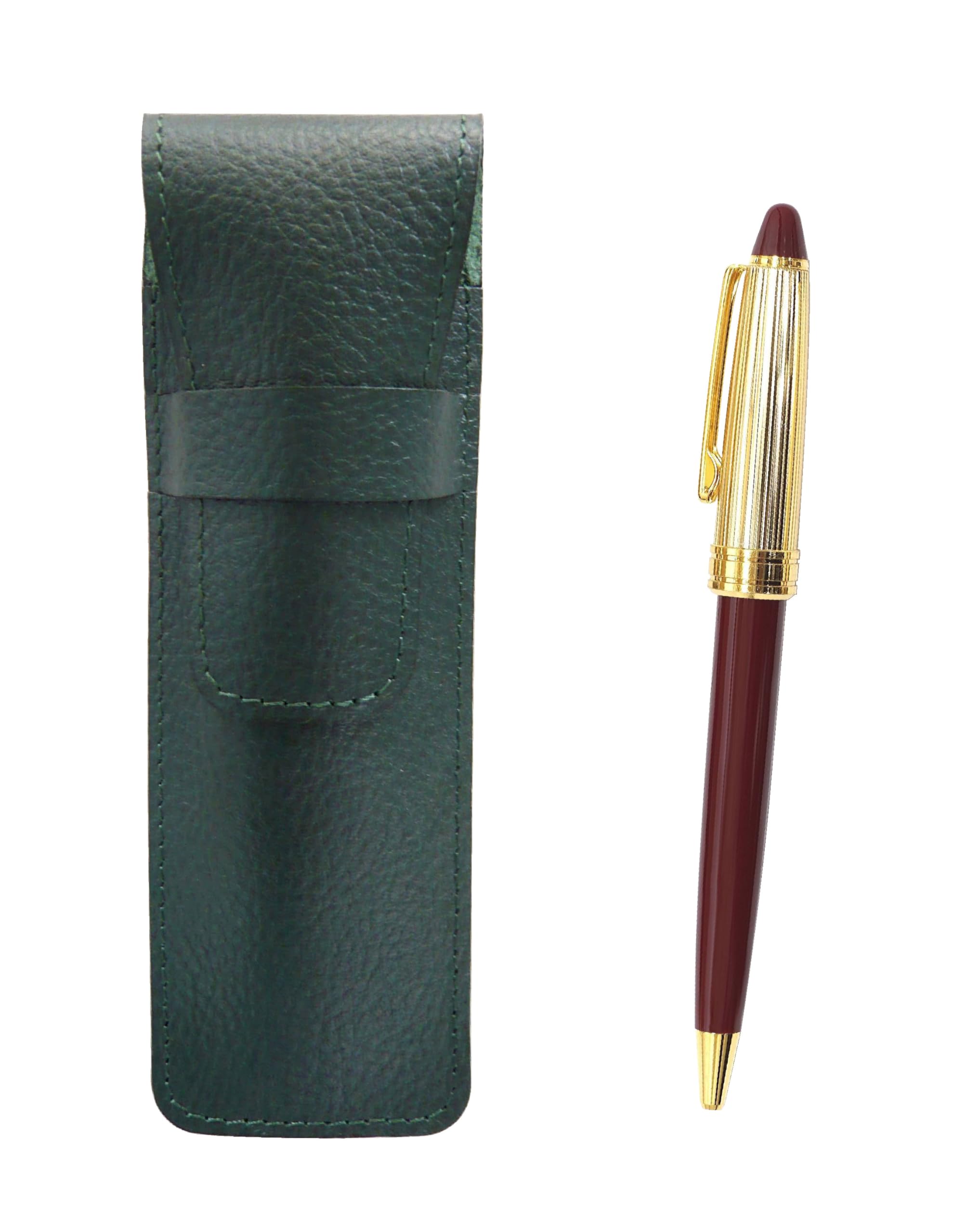 Grain Leather Pencil Case Moss Green Neo Holi Gold Processing Retro Ballpoint Pen Set Red 2-Pack D-800 SASMG-800B-R-2
Grain Leather Pencil Case Moss Green Neo Holi Gold Processing Retro Ballpoint Pen Set Red 2-Pack D-800 SASMG-800B-R-2