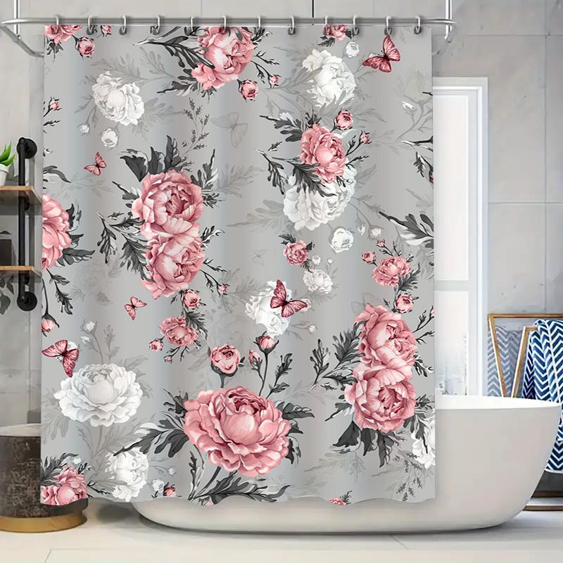 Floral Print Shower Curtain Pink Gray Bathroom Decor Waterproof Fabric Shower Panel Rain Curtains for Home Decoration (70x180cm) 90x180cm
Floral Print Shower Curtain Pink Gray Bathroom Decor Waterproof Fabric Shower Panel Rain Curtains for Home Decoration (70x180cm) 90x180cm
