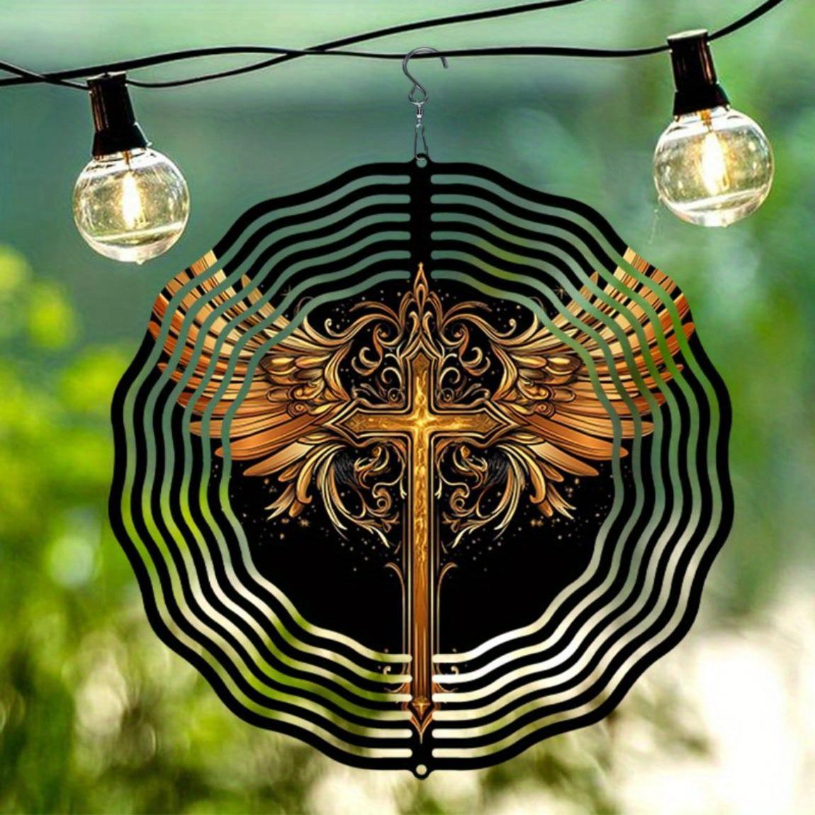 3D Metal Angel Wings Wind Chime Outdoor Rotating Sculpture Golden Black Design Perfect Gift for Garden Art Autumn Decor Elegant Wind Chime
3D Metal Angel Wings Wind Chime Outdoor Rotating Sculpture Golden Black Design Perfect Gift for Garden Art Autumn Decor Elegant Wind Chime