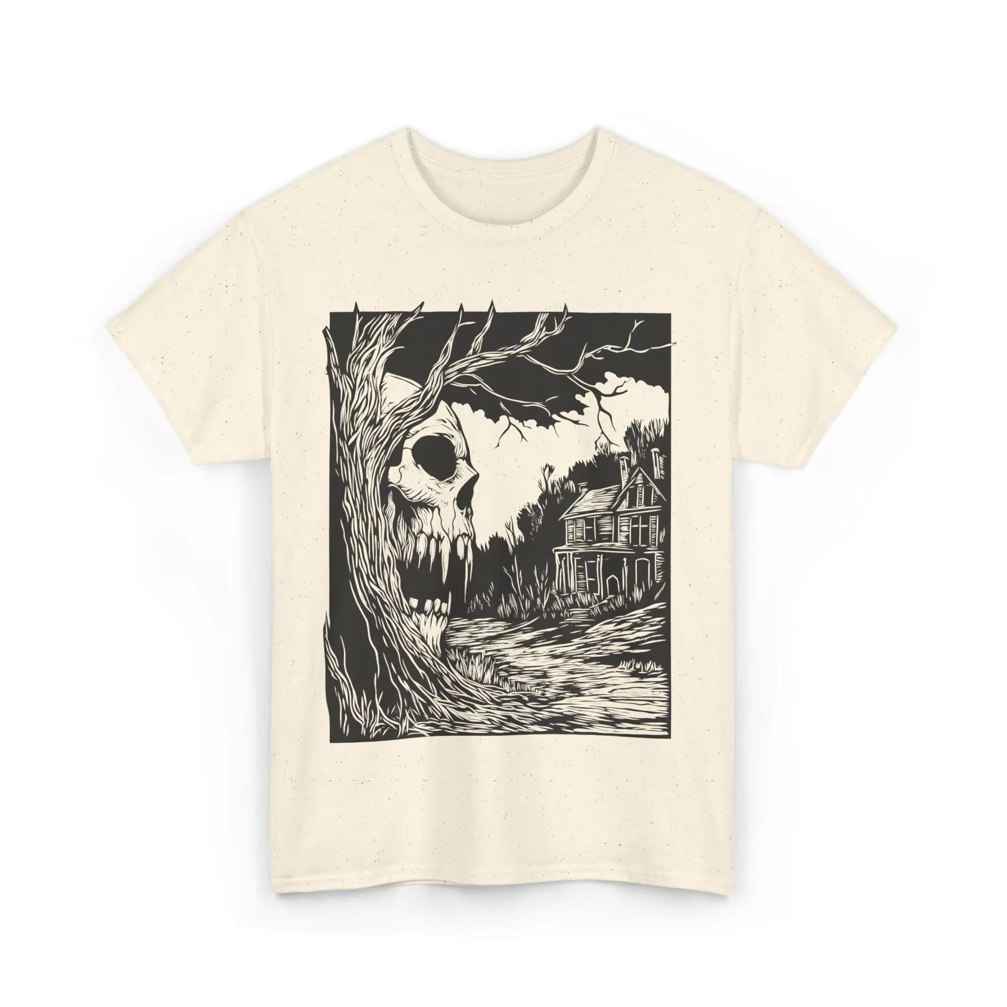 Haunted House Horror TShirt Gothic Forestcore Skull Tee Creepy Skull Illustration Spooky Dark Art Witchy Dark Men Clothing 4XL
Haunted House Horror TShirt Gothic Forestcore Skull Tee Creepy Skull Illustration Spooky Dark Art Witchy Dark Men Clothing 4XL