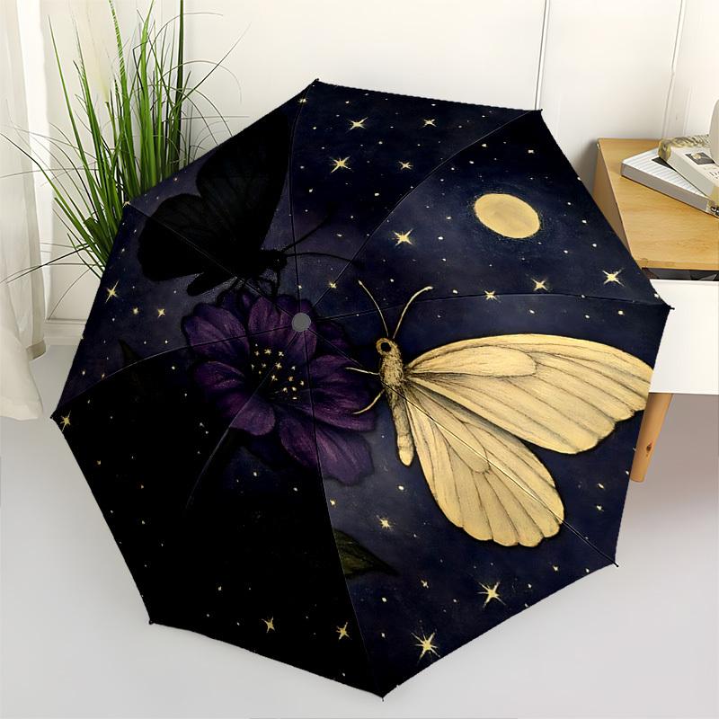 Butterflies, Night Sky Automatic Folding Umbrella Compact 8 rib Design, Unique Style, Suitable for Everyday Outdoor Use, Perfect Gift for Fr
Butterflies, Night Sky Automatic Folding Umbrella Compact 8 rib Design, Unique Style, Suitable for Everyday Outdoor Use, Perfect Gift for Fr