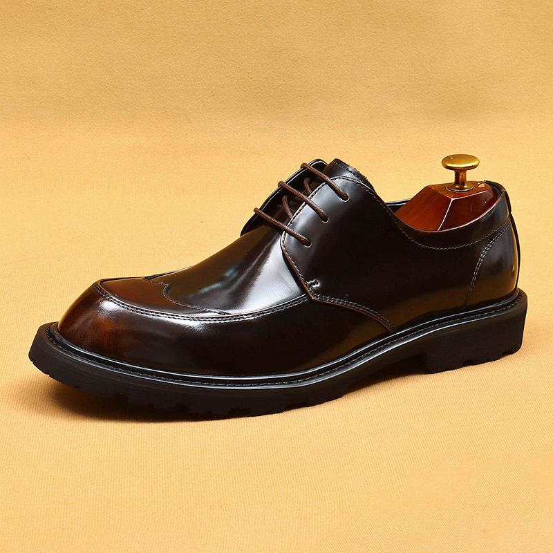 Туфли из лакированной глянцевой кожи на шнуровке Мужские кожаные туфли-дерби в британском деловом стиле с острым носком 46 коричневый
Туфли из лакированной глянцевой кожи на шнуровке Мужские кожаные туфли-дерби в британском деловом стиле с острым носком 46 коричневый