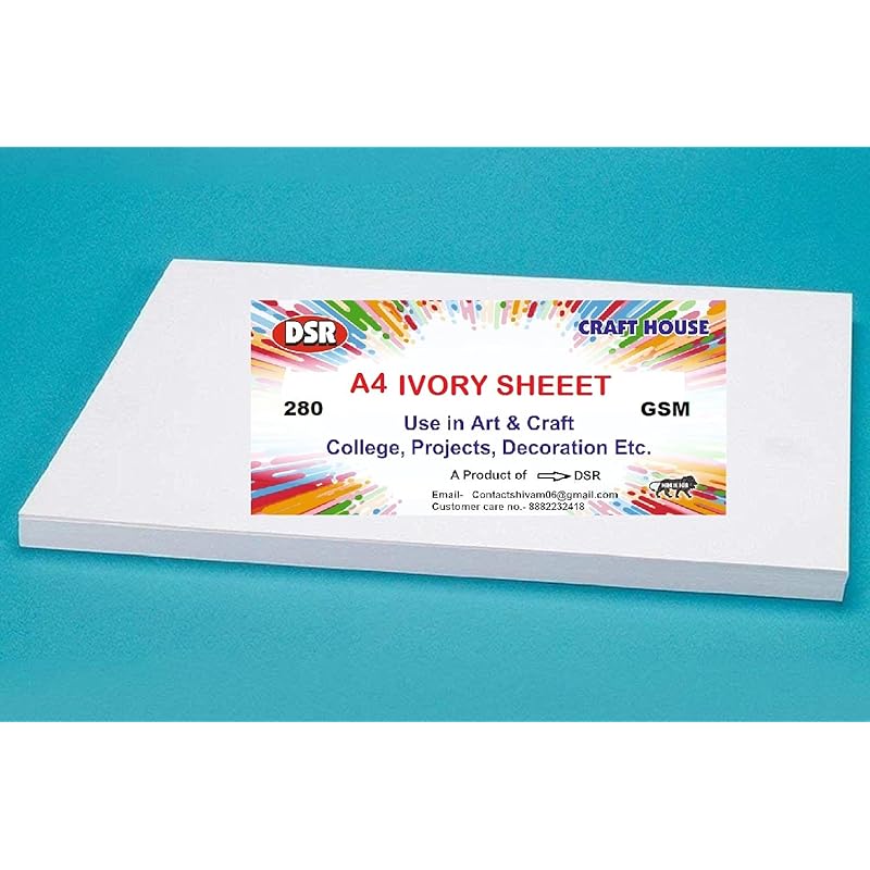Eclet A4 20 Pcs Ivory Sheet White Thick Drawing Sheets Craft 300 Gsm Sheet Artists Ivory Sheets A4 Size, Smooth Finish, 43922 белый
Eclet A4 20 Pcs Ivory Sheet White Thick Drawing Sheets Craft 300 Gsm Sheet Artists Ivory Sheets A4 Size, Smooth Finish, 43922 белый