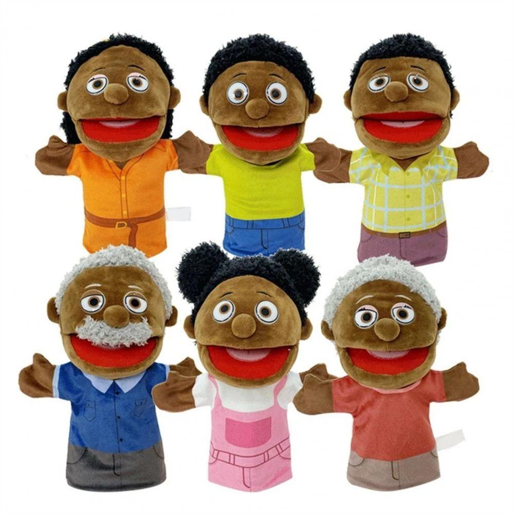Educational Plush Toys African Black Skin Finger Dolls Hand Puppet Plush Hand Puppet Finger Puppets father
Educational Plush Toys African Black Skin Finger Dolls Hand Puppet Plush Hand Puppet Finger Puppets father