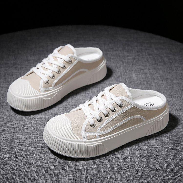 Женские полутапочки с закрытым носком, весенне-летняя новая женская обувь на шнуровке, женская парусиновая обувь с мягкой подошвой, соответствующая цвету, с мягкой подошвой 35
Женские полутапочки с закрытым носком, весенне-летняя новая женская обувь на шнуровке, женская парусиновая обувь с мягкой подошвой, соответствующая цвету, с мягкой подошвой 35