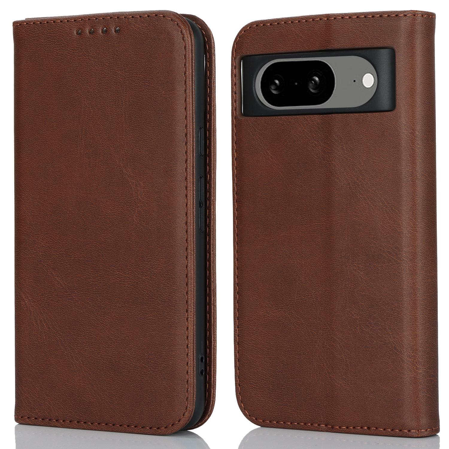 PU Leather Case for Google Pixel 8 Shockproof Calf Texture Stand Wallet Phone Cover Dark Brown
PU Leather Case for Google Pixel 8 Shockproof Calf Texture Stand Wallet Phone Cover Dark Brown