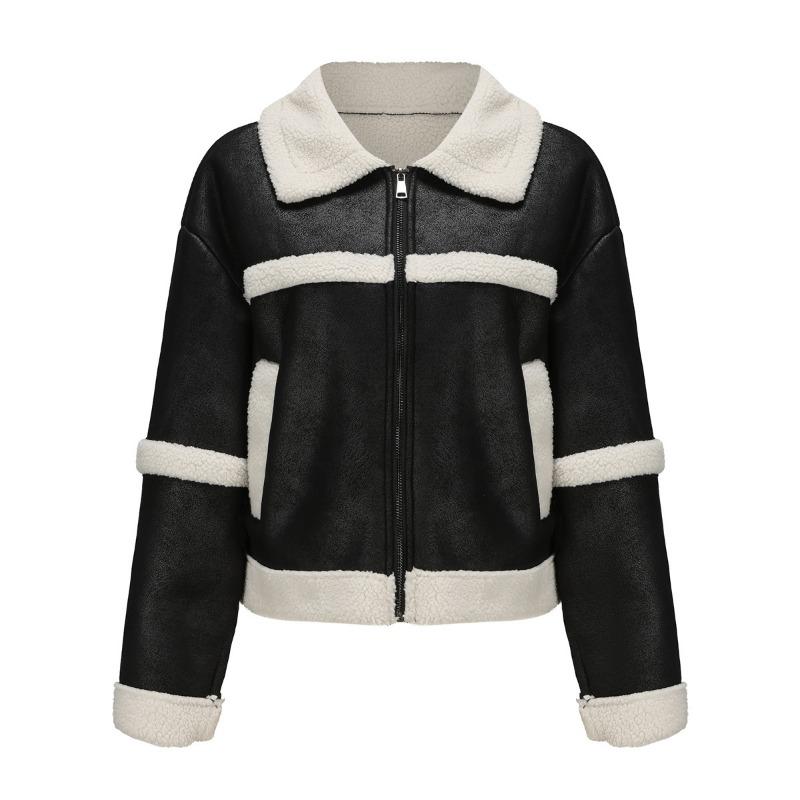 Осень и зима новая замшевая женская модная теплая бархатная кожаная куртка повседневная ветрозащитная куртка женская одежда S чёрный
Осень и зима новая замшевая женская модная теплая бархатная кожаная куртка повседневная ветрозащитная куртка женская одежда S чёрный