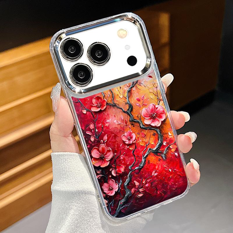 Oil Painting Flower Pattern Case For iPhone 17 Pro Max iPhone 16 15 14 13 Pro Max 11 17e 16e Plating Lens Frame Clear Soft Silicone Back Cover iPhone 13 Pro
Oil Painting Flower Pattern Case For iPhone 17 Pro Max iPhone 16 15 14 13 Pro Max 11 17e 16e Plating Lens Frame Clear Soft Silicone Back Cover iPhone 13 Pro