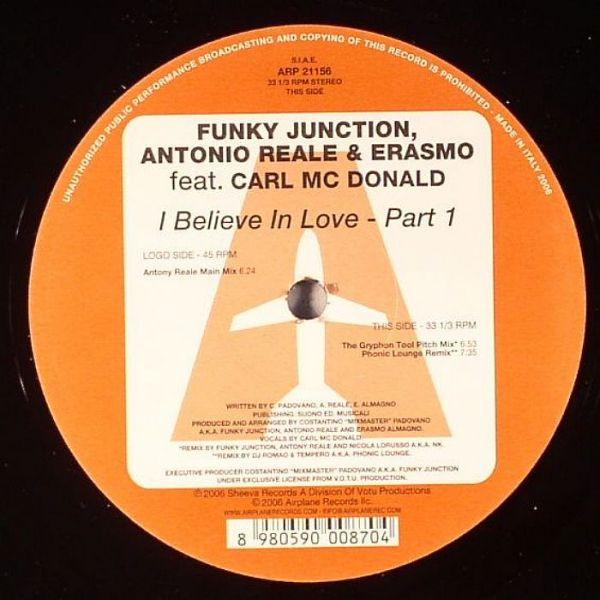 12-дюймовая пластинка FUNKY JUNCTION, ANTONY REALE & ERAS - Я верю в любовь (Часть 1) ARP21156 Самолет! Recor 2006 Италия Танцевальная и Электронная Б/У
12-дюймовая пластинка FUNKY JUNCTION, ANTONY REALE & ERAS - Я верю в любовь (Часть 1) ARP21156 Самолет! Recor 2006 Италия Танцевальная и Электронная Б/У